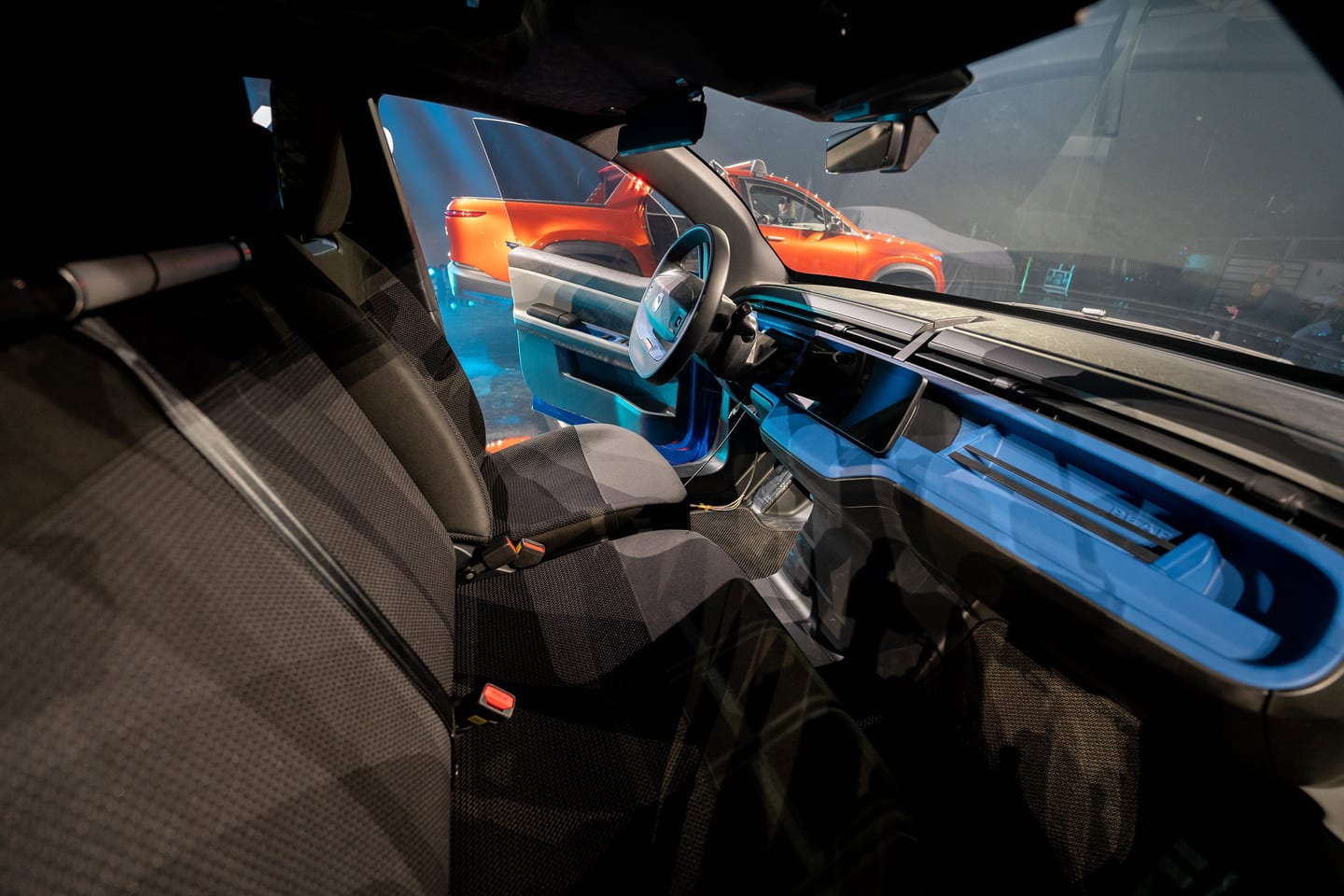 The dashboard and windscreen of a Fisker vehicle