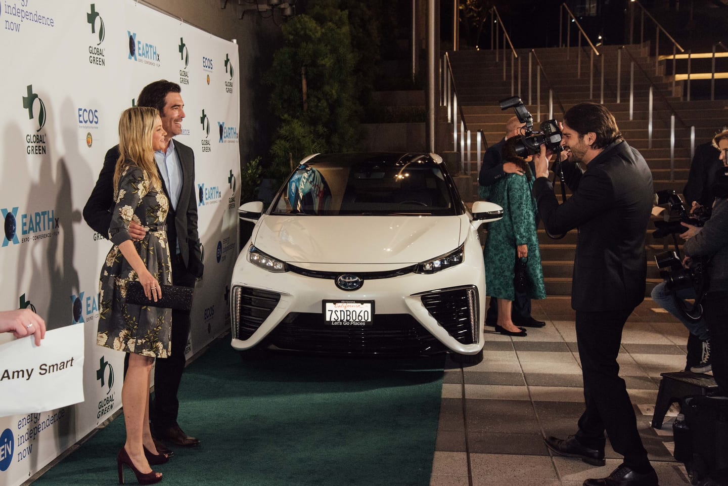 A guest on the green carpet at the 15th annual Global Green pre-Oscar gala at NeueHouse Hollywood