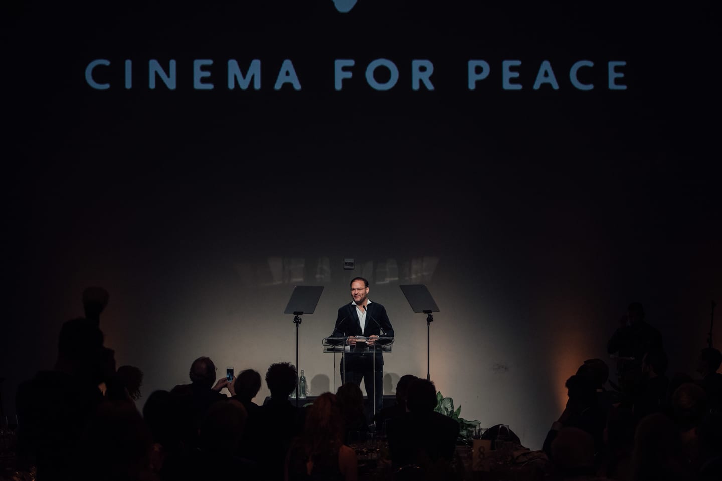 A Cinema for Peace presentation on stage at the 15th annual Global Green pre-Oscar gala at NeueHouse Hollywood