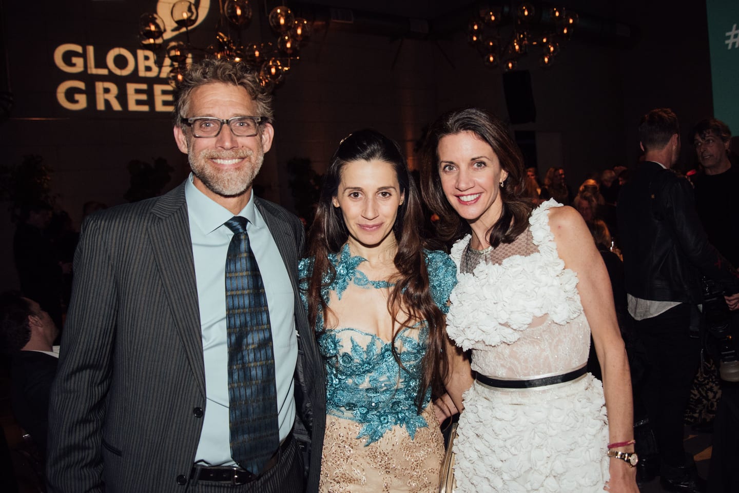 Guests photographed together at the 15th annual Global Green pre-Oscar gala at NeueHouse Hollywood