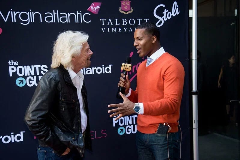 Richard Branson at a Virgin brand event